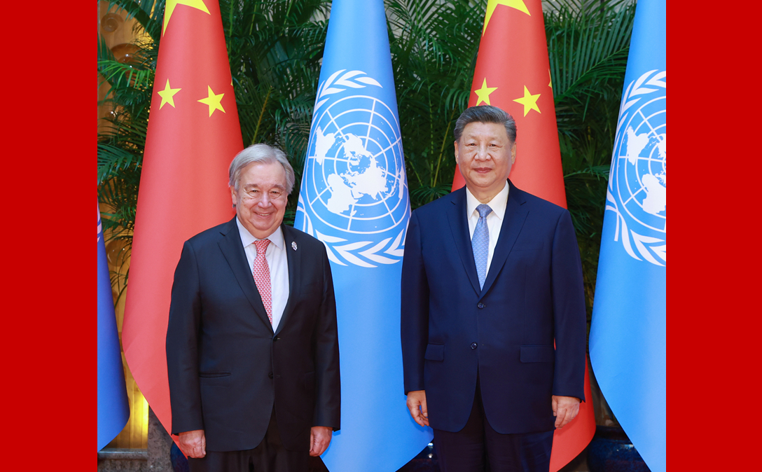 习近平会见联合国秘书长古特雷斯