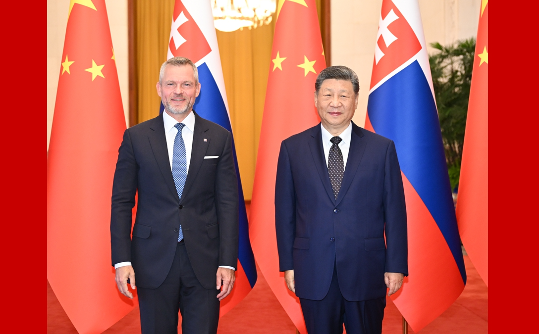 习近平同斯洛伐克总统佩列格里尼会谈