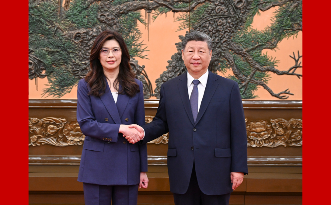 习近平总书记会见中国国民党主席郑丽文