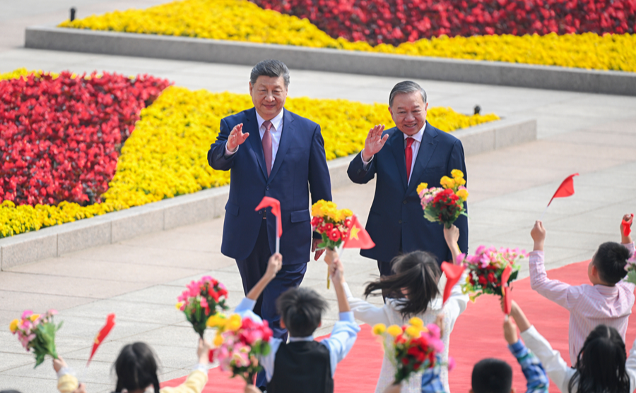 习近平同越共中央总书记、国家主席苏林举行会谈